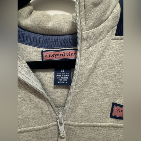 Vineyard Vines Men XS 1/4 Zip Pullover sweater Grey - Picture 2 of 8